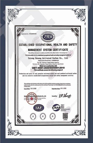 ISO45001 CERTIFICATE